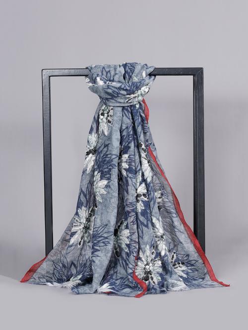 navy banarasi dupatta - 17151400 - Very Small Image - 1