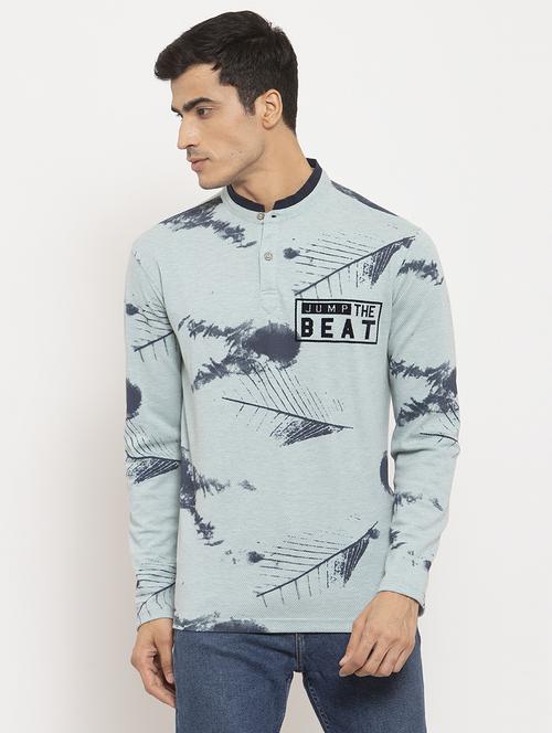 light blue printed t-shirt - 17151583 - Very Small Image - 1