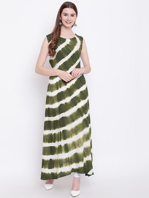 tie & dye a-line kurta - 17151762 - Very Small Image - 1