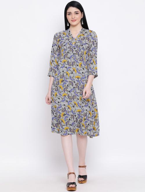 floral a-line dress - 17152500 - Very Small Image - 1