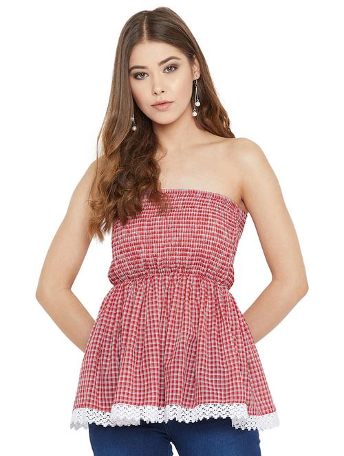 printed peplum top - 17152611 - Very Small Image - 1