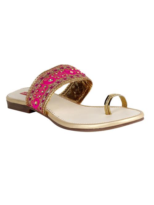 magenta synthetic slip on sandals - 17152857 - Very Small Image - 1