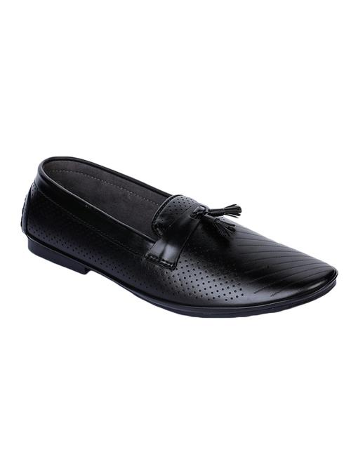 black synthetic slip on loafers - 17153877 - Very Small Image - 1