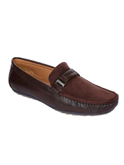 brown suede slip on loafers - 17153885 - Very Small Image - 1