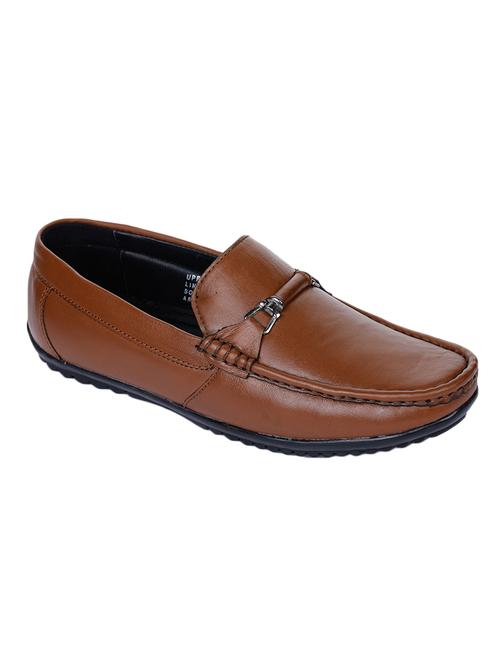 tan synthetic slip on loafers - 17153894 - Very Small Image - 1