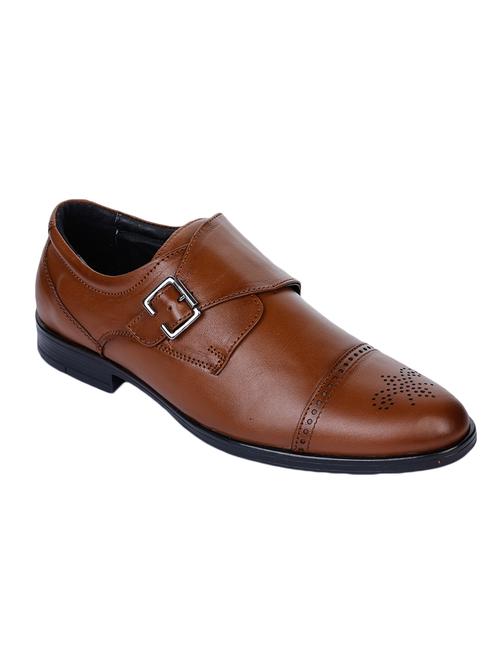 tan leather laceup derbies - 17153922 - Very Small Image - 1