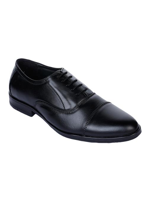 black leather laceup derbies - 17153923 - Very Small Image - 1
