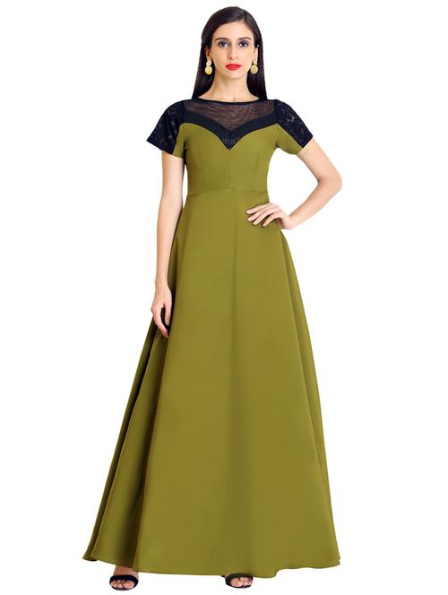 lace panel gown - 17154563 - Very Small Image - 1