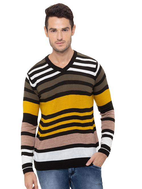 multi colored striped acrylic pullover - 17154692 - Very Small Image - 1