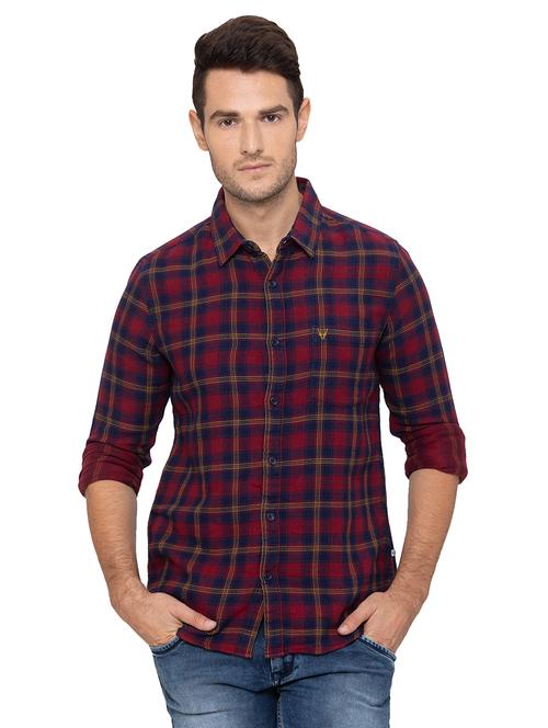 red checkered casual shirt - 17154754 - Very Small Image - 1
