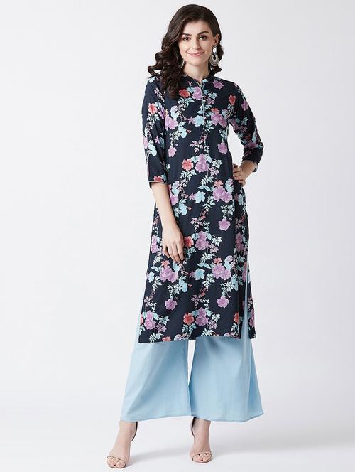 floral kurta palazzo set - 17154815 - Very Small Image - 1