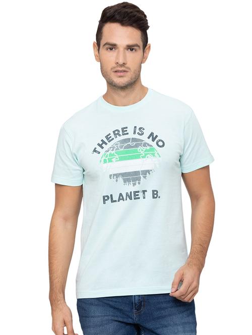 green chest print t-shirt - 17154933 - Very Small Image - 1