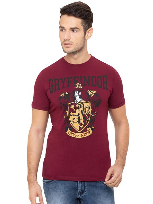maroon printed character t-shirt - 17154988 - Very Small Image - 1