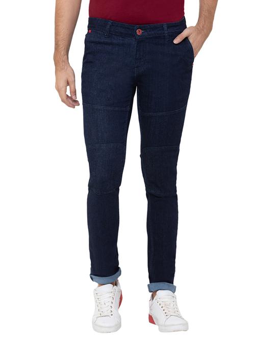 dark blue plain denim jeans - 17155058 - Very Small Image - 1