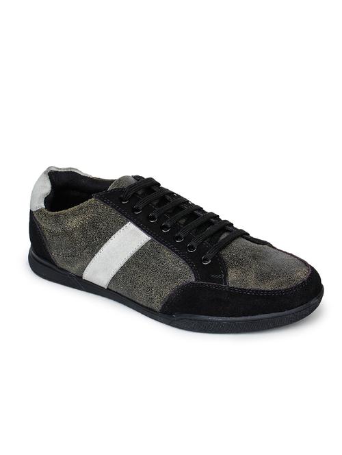 grey striped lace up sneaker - 17156721 - Very Small Image - 1