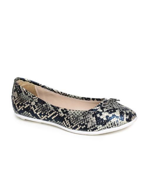 gold textured slip on ballerina - 17157960 - Very Small Image - 1
