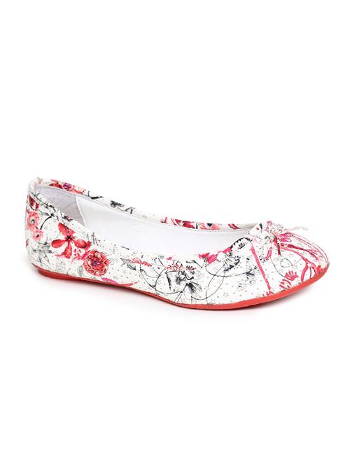 red floral slip on ballerina - 17157965 - Very Small Image - 1