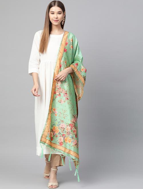 floral printed dupatta - 17159906 - Very Small Image - 1