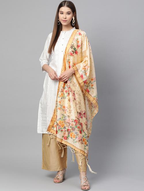 floral printed dupatta - 17159907 - Very Small Image - 1