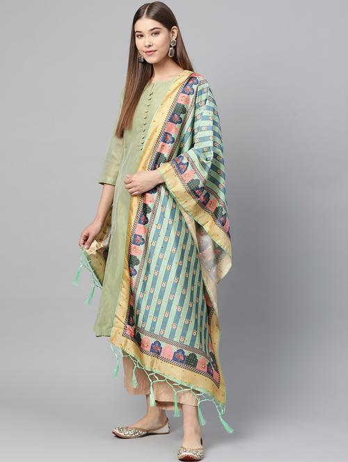 striped printed dupatta - 17159911 - Very Small Image - 1