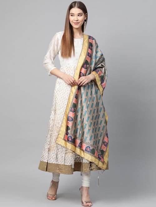 floral printed dupatta - 17159913 - Very Small Image - 1