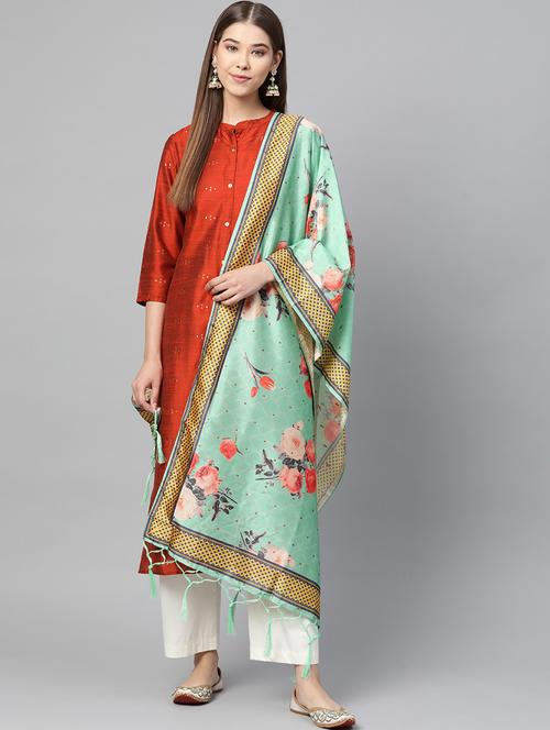 floral printed dupatta - 17159916 - Very Small Image - 1