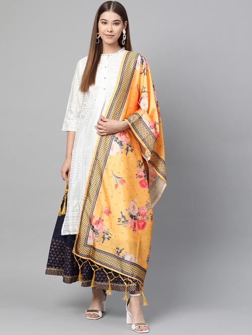 floral printed dupatta - 17159919 - Very Small Image - 1