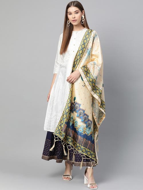 floral printed dupatta - 17159922 - Very Small Image - 1
