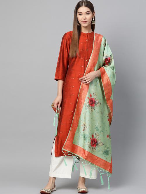 floral printed dupatta - 17159926 - Very Small Image - 1