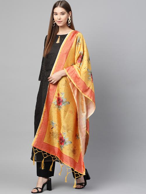 floral printed dupatta - 17159929 - Very Small Image - 1