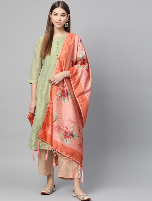 floral printed dupatta - 17159930 - Very Small Image - 1