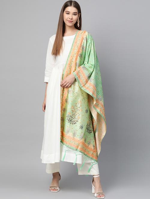 floral printed dupatta - 17159931 - Very Small Image - 1