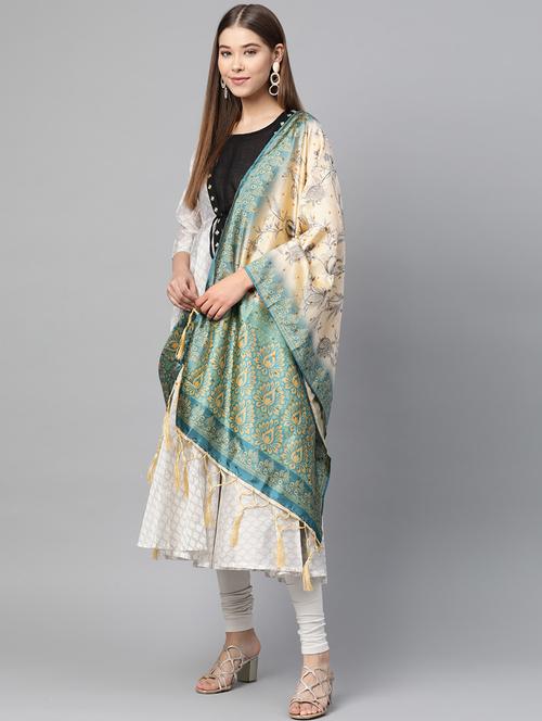 floral printed dupatta - 17159937 - Very Small Image - 1