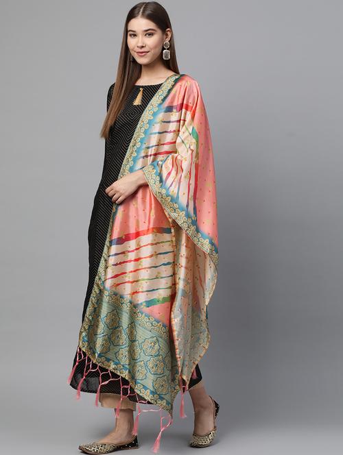 tie & dye printed dupatta - 17159950 - Very Small Image - 1