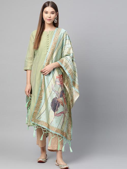 floral printed dupatta - 17159951 - Very Small Image - 1