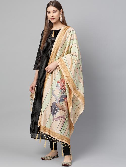 floral printed dupatta - 17159952 - Very Small Image - 1