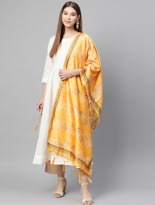 chevron printed dupatta - 17159959 - Very Small Image - 1