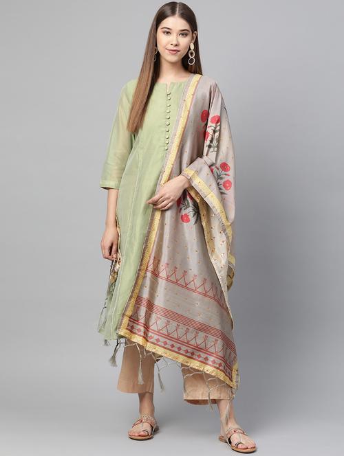 self design printed dupatta - 17159968 - Very Small Image - 1