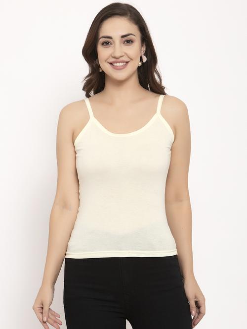 yellow cotton camisole - 17160094 - Very Small Image - 1