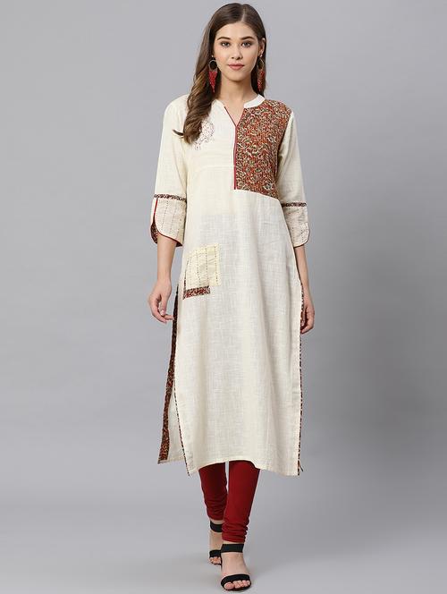 kalamkari straight kurta - 17160827 - Very Small Image - 1