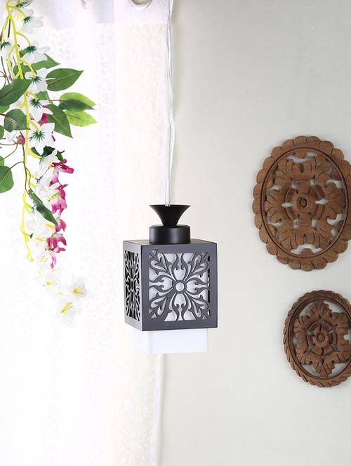 designer lighting wood & glass pendent - 17161193 - Very Small Image - 1