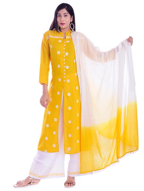 embroidered suit set - 17161276 - Very Small Image - 1