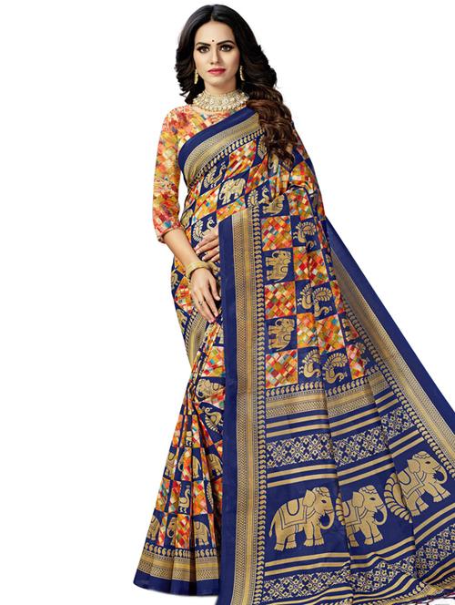 checkered woven saree - 17164432 - Very Small Image - 1