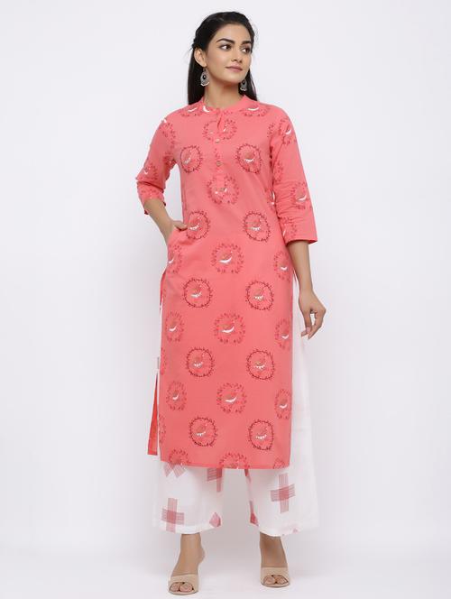 conversational kurta palazzo set - 17164635 - Very Small Image - 1