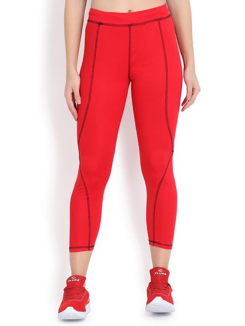 red polyester leggings - 17165041 - Very Small Image - 1