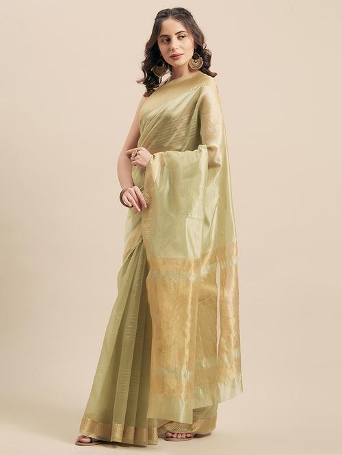 pastel solid saree - 17165978 - Very Small Image - 1