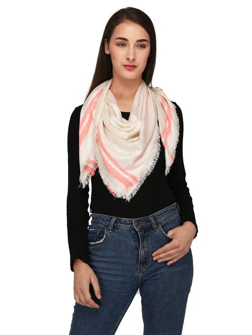 pink wool stole - 17166213 - Very Small Image - 1