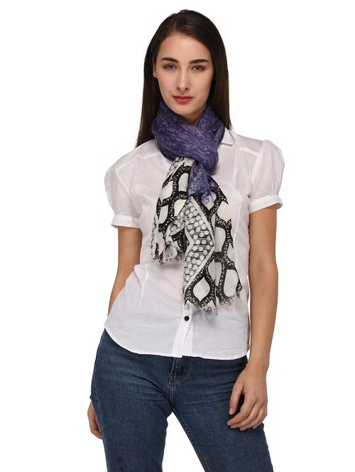 purple wool stole - 17166222 - Very Small Image - 1