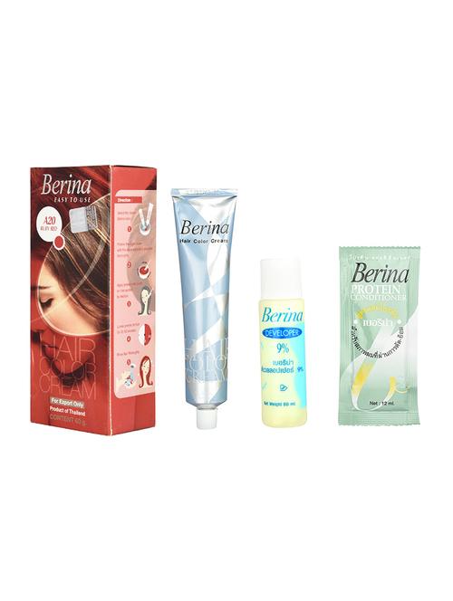 berina a20 ruby red hair color cream 60gm - 17166407 - Very Small Image - 1