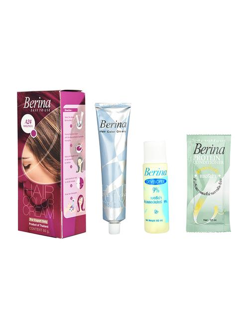 berina a24 magenta hair color cream 60gm - 17166411 - Very Small Image - 1